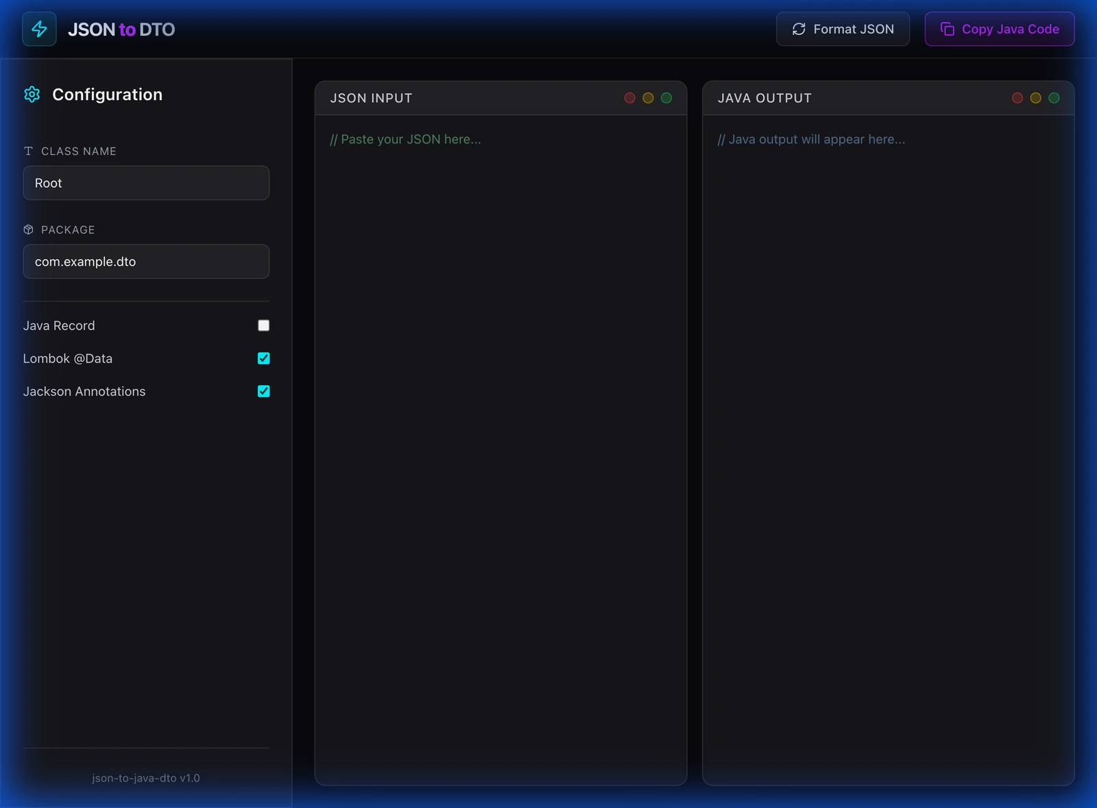 JSON to DTO Converter: Instantly Generate Java Classes from JSON