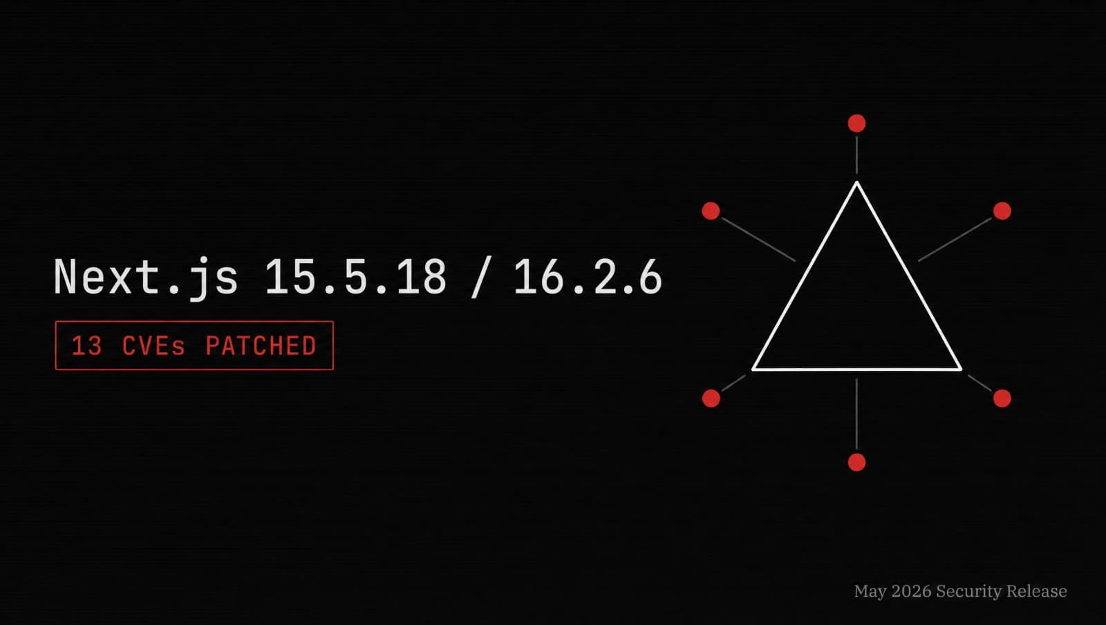 How to Upgrade Next.js for May 2026 Security Release (13 CVEs)