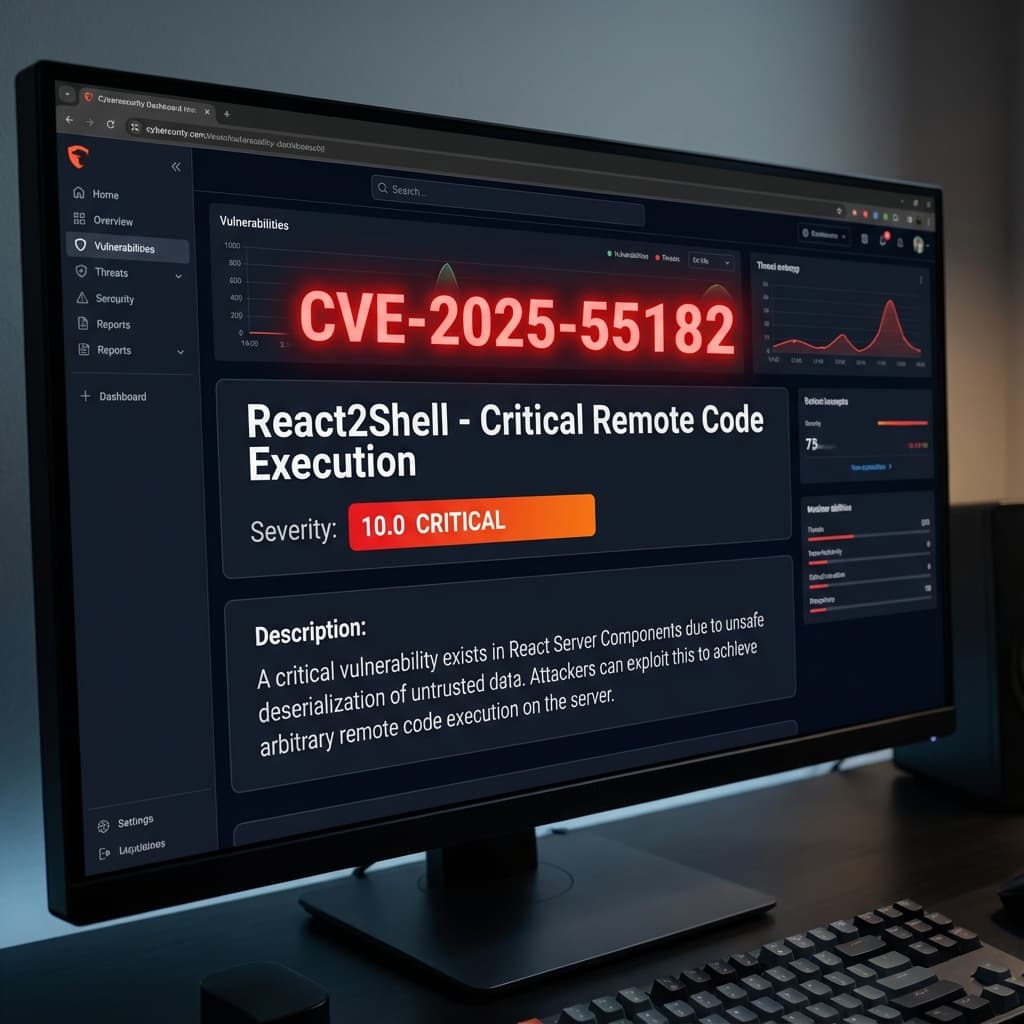 CVE-2025-55182 React2Shell Vulnerability Report
