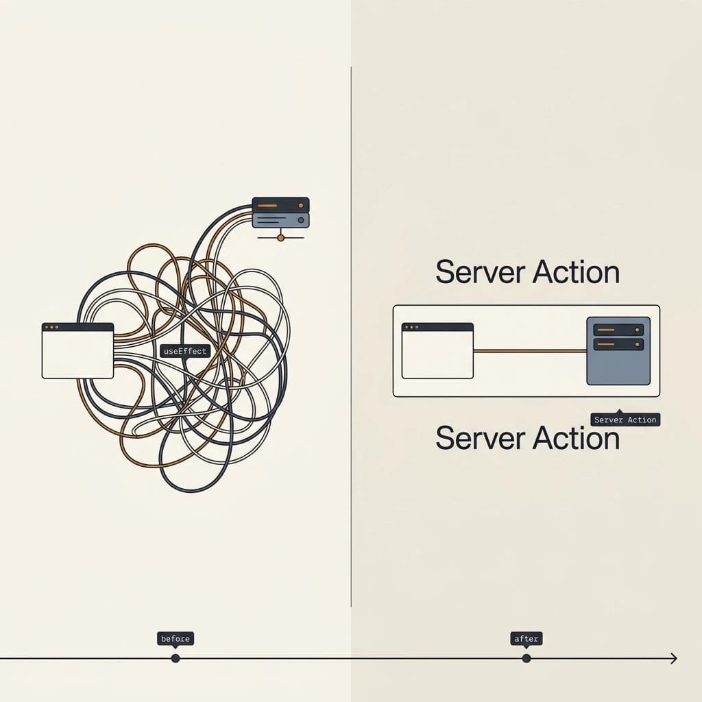 Why I Replaced useEffect Data Fetching with Server Actions